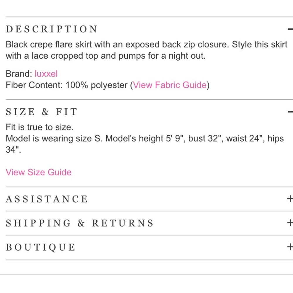 NWT Luxxel Flared Skater Skirt - Picture 7 of 16